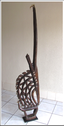 Carved Antique Ceremonial Antelope Bamana Tribe Mali   H188cm
POA